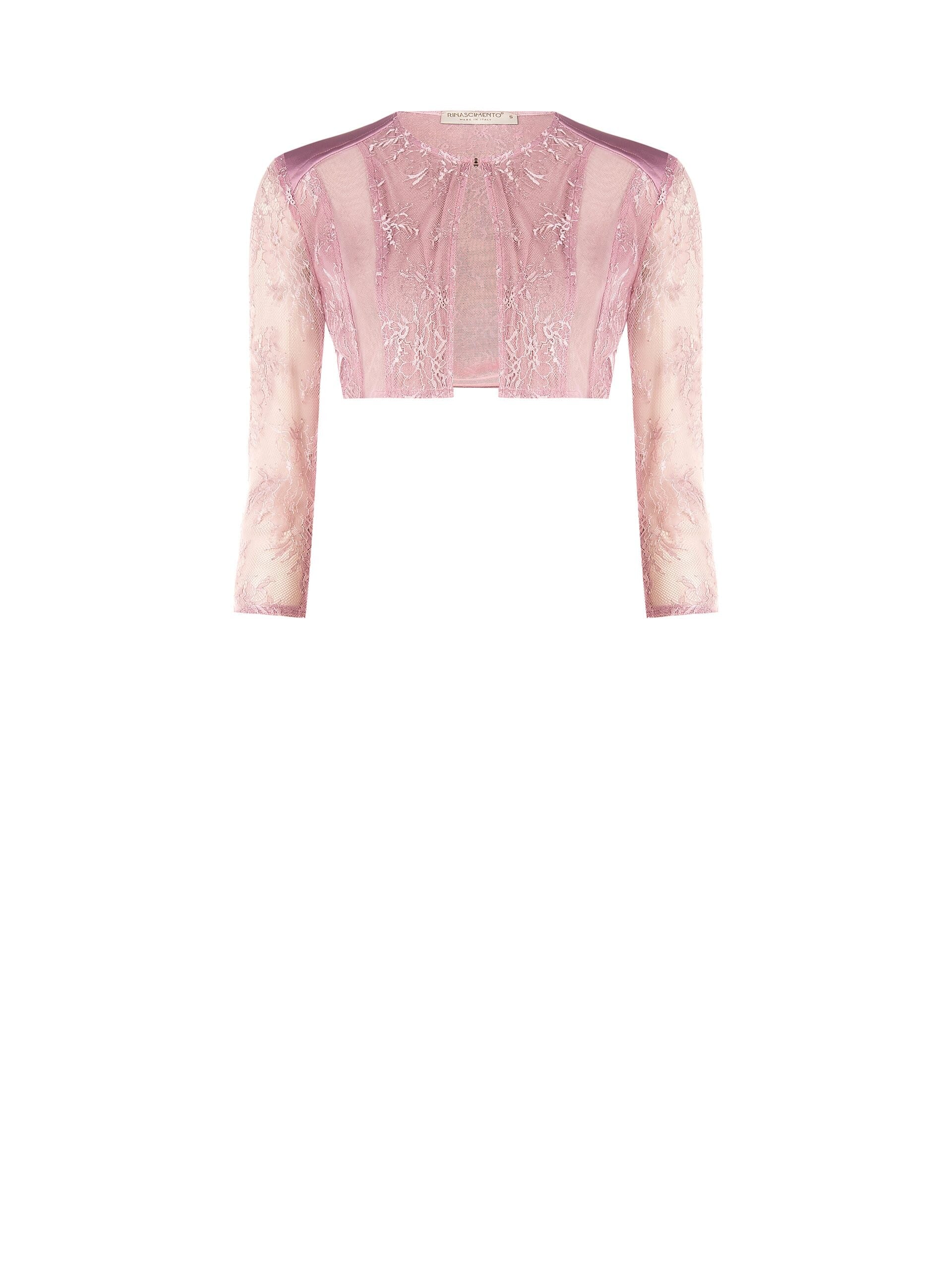 Boléro en dentelle et tulle extensible Rinascimento