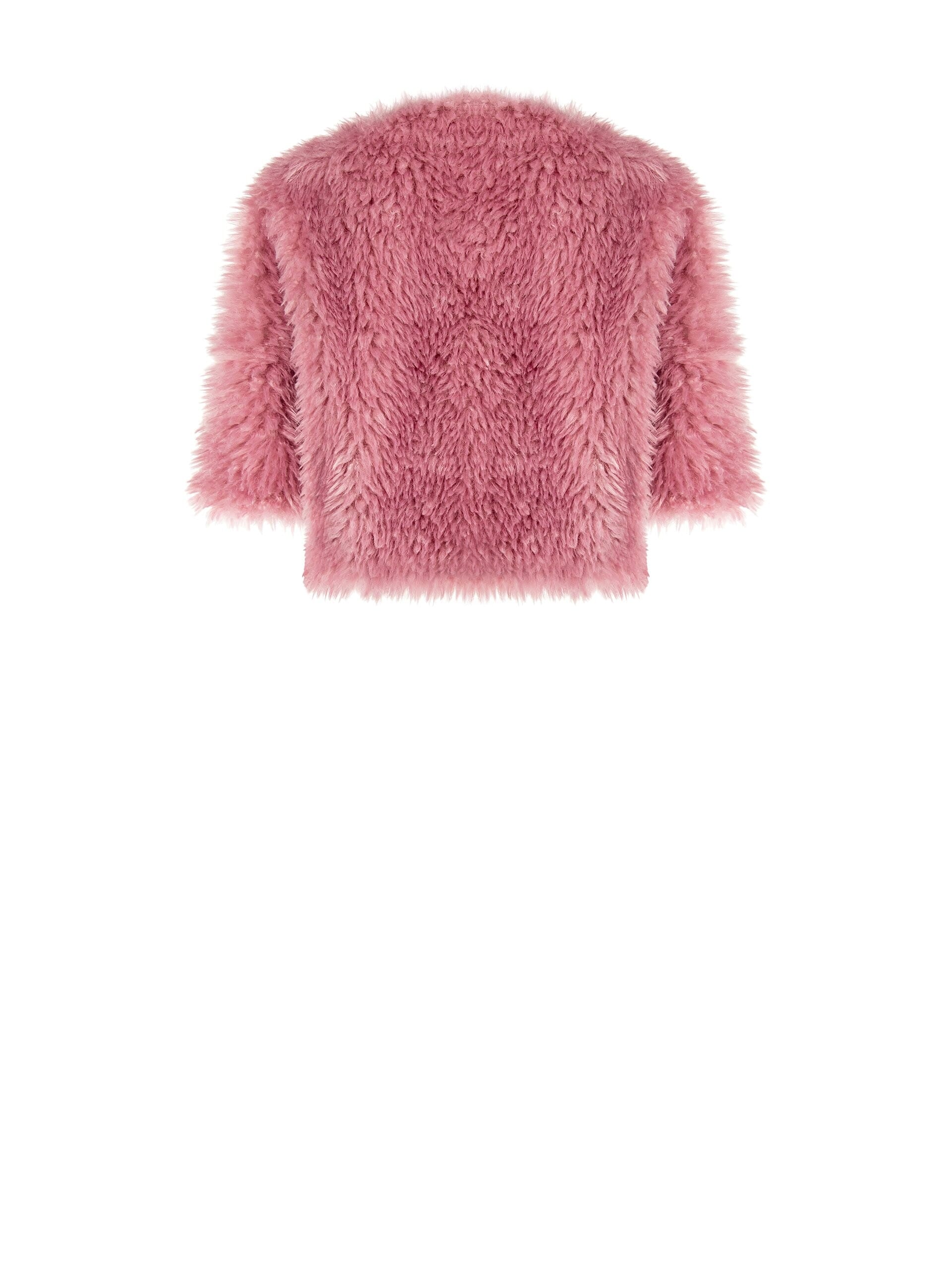 Manteau court en fourrure synthétique avec manches 3/4 Rinascimento