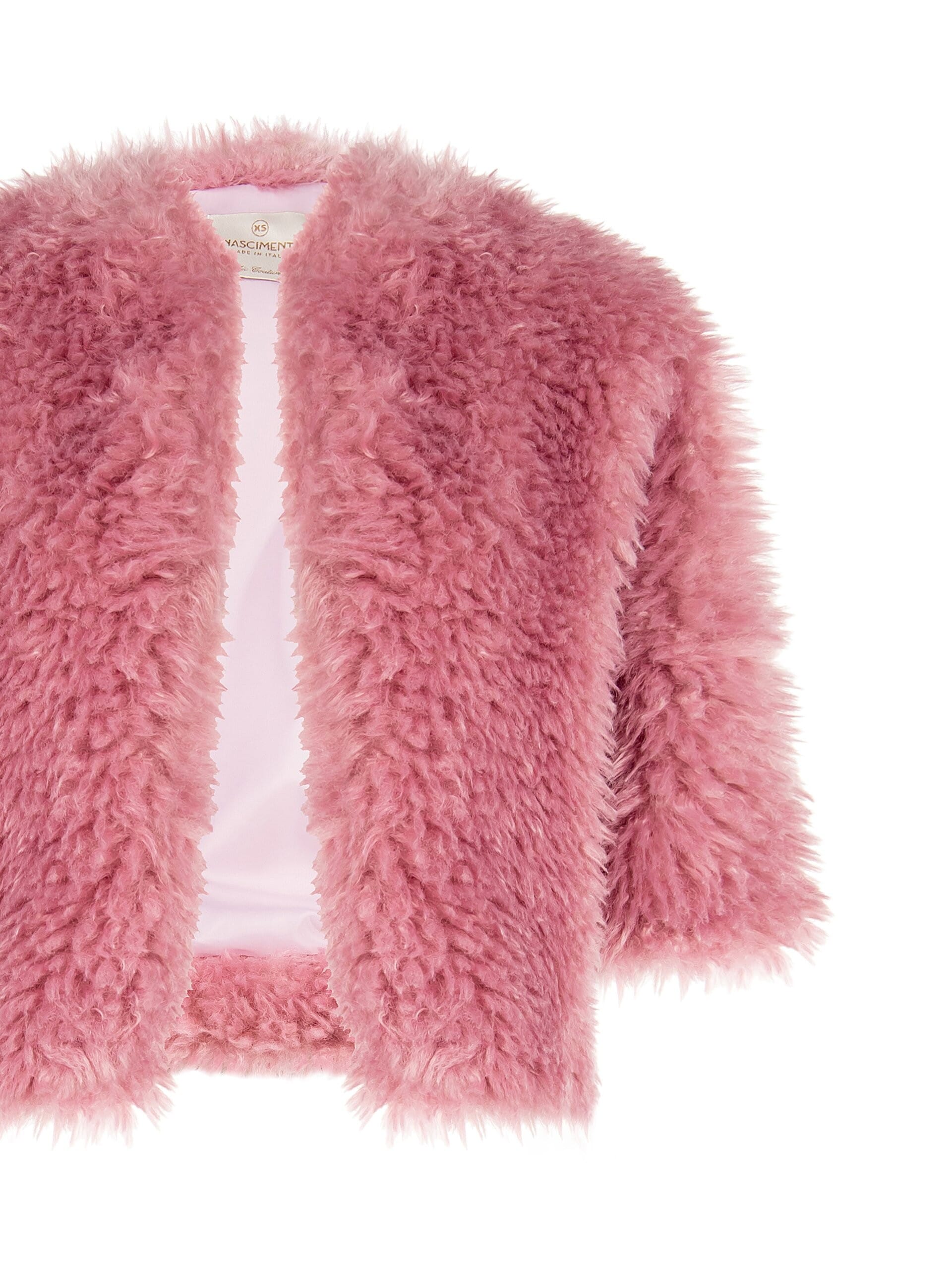 Manteau court en fourrure synthétique avec manches 3/4 Rinascimento