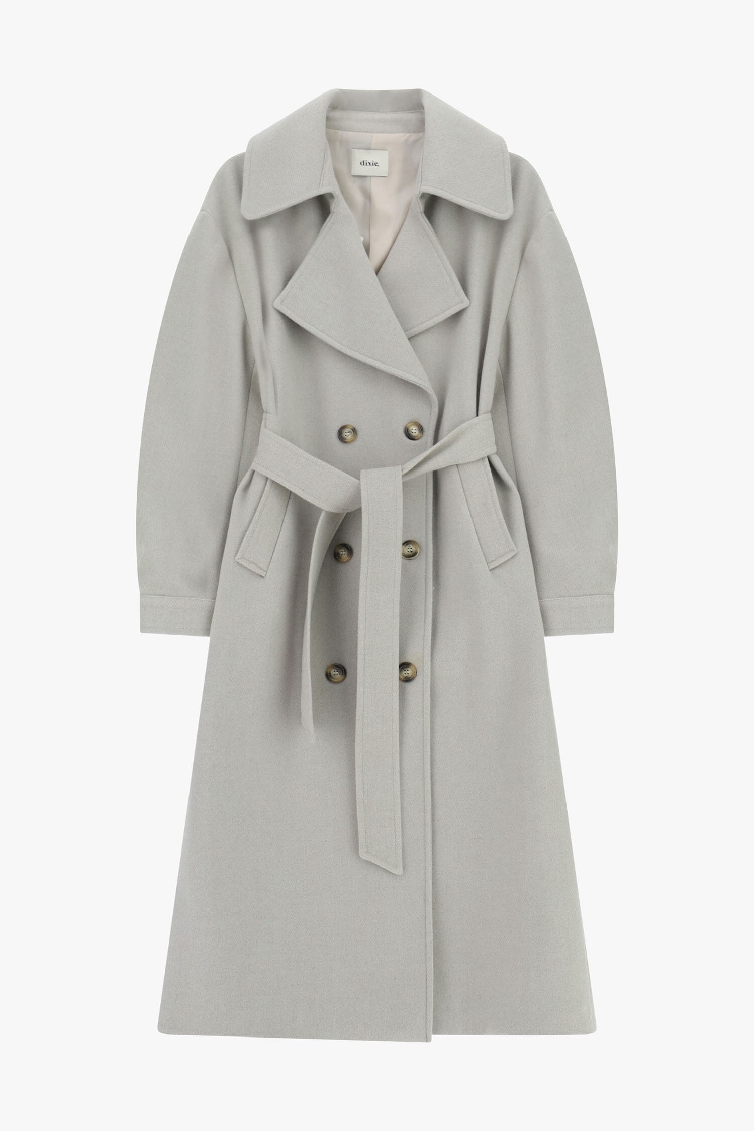 Trench-Coat Lungo Doppiopetto Con Cintura In Vita Dixie
