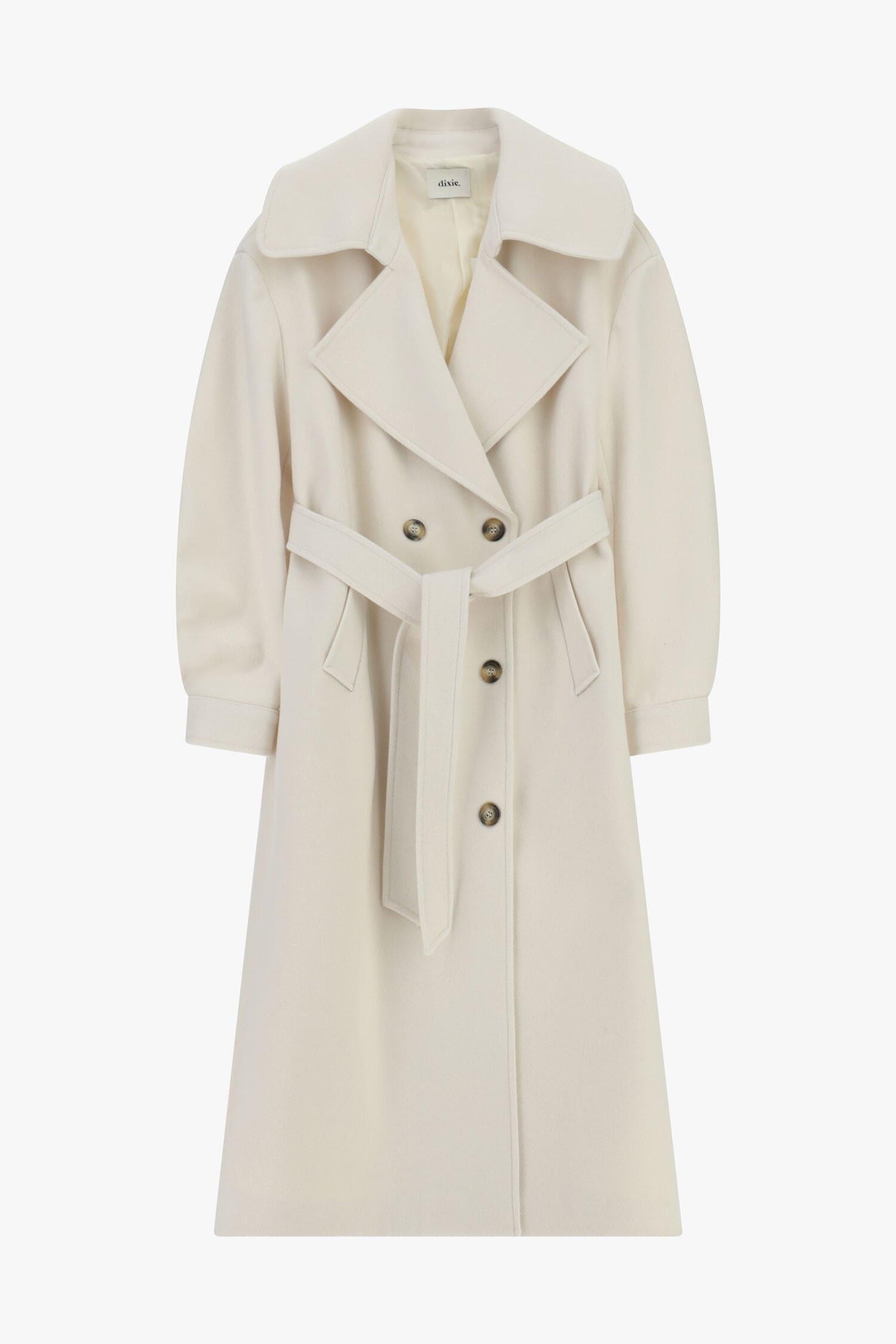 Trench-Coat Lungo Doppiopetto Con Cintura In Vita Dixie