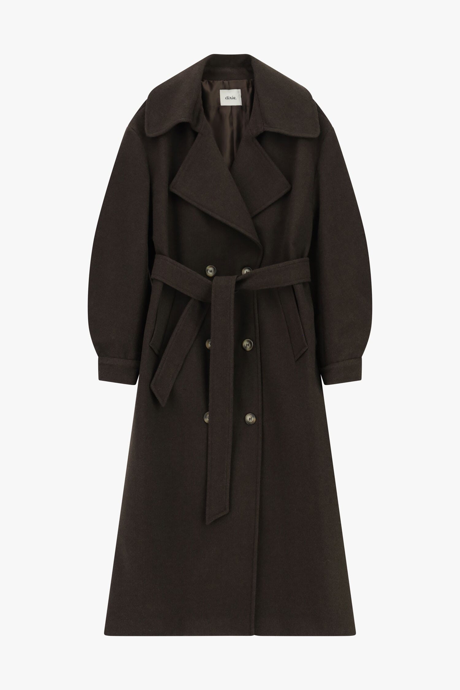 Trench-Coat Lungo Doppiopetto Con Cintura In Vita Dixie