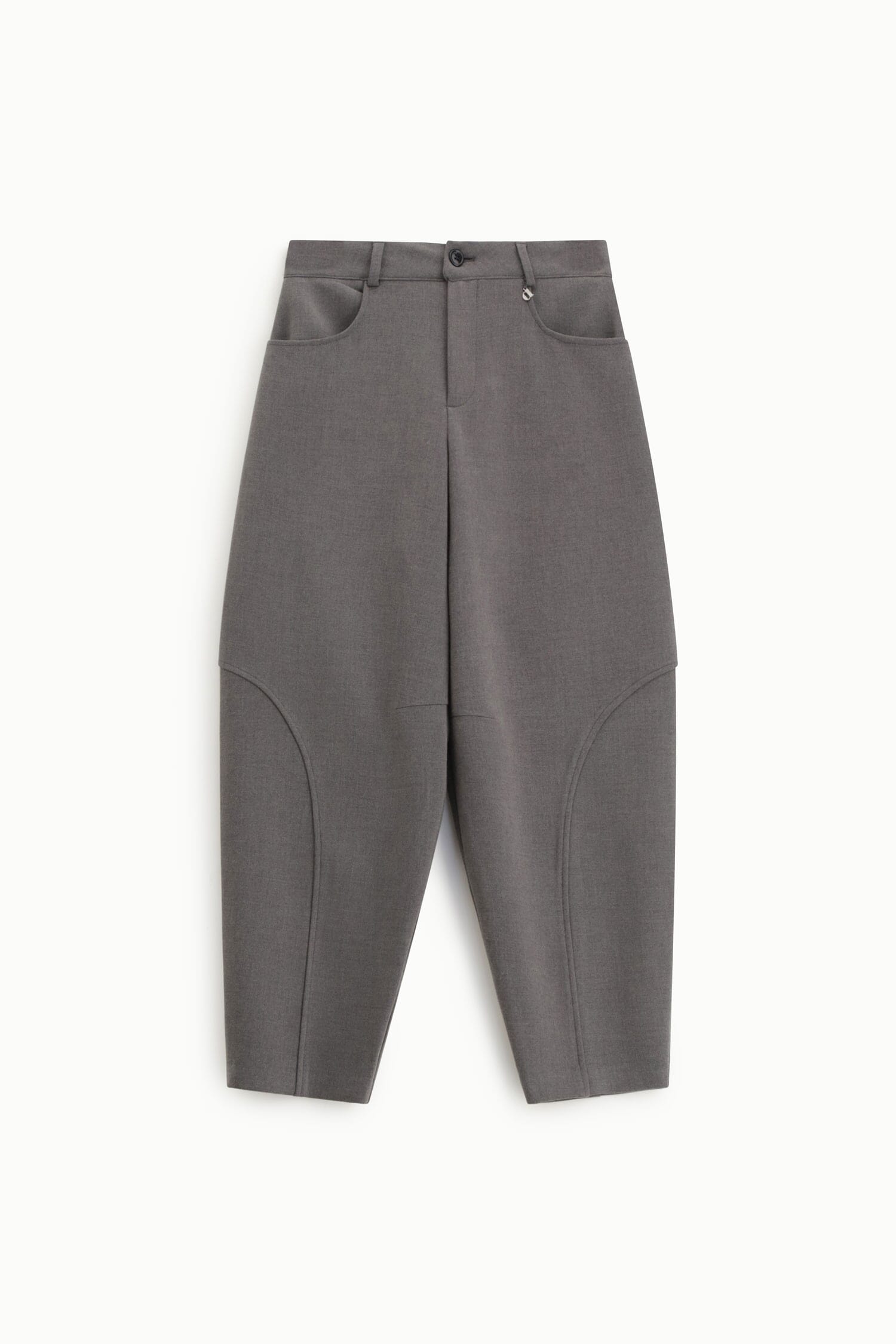 Pantaloni Palazzo A Vita Alta Con Tasche Dixie