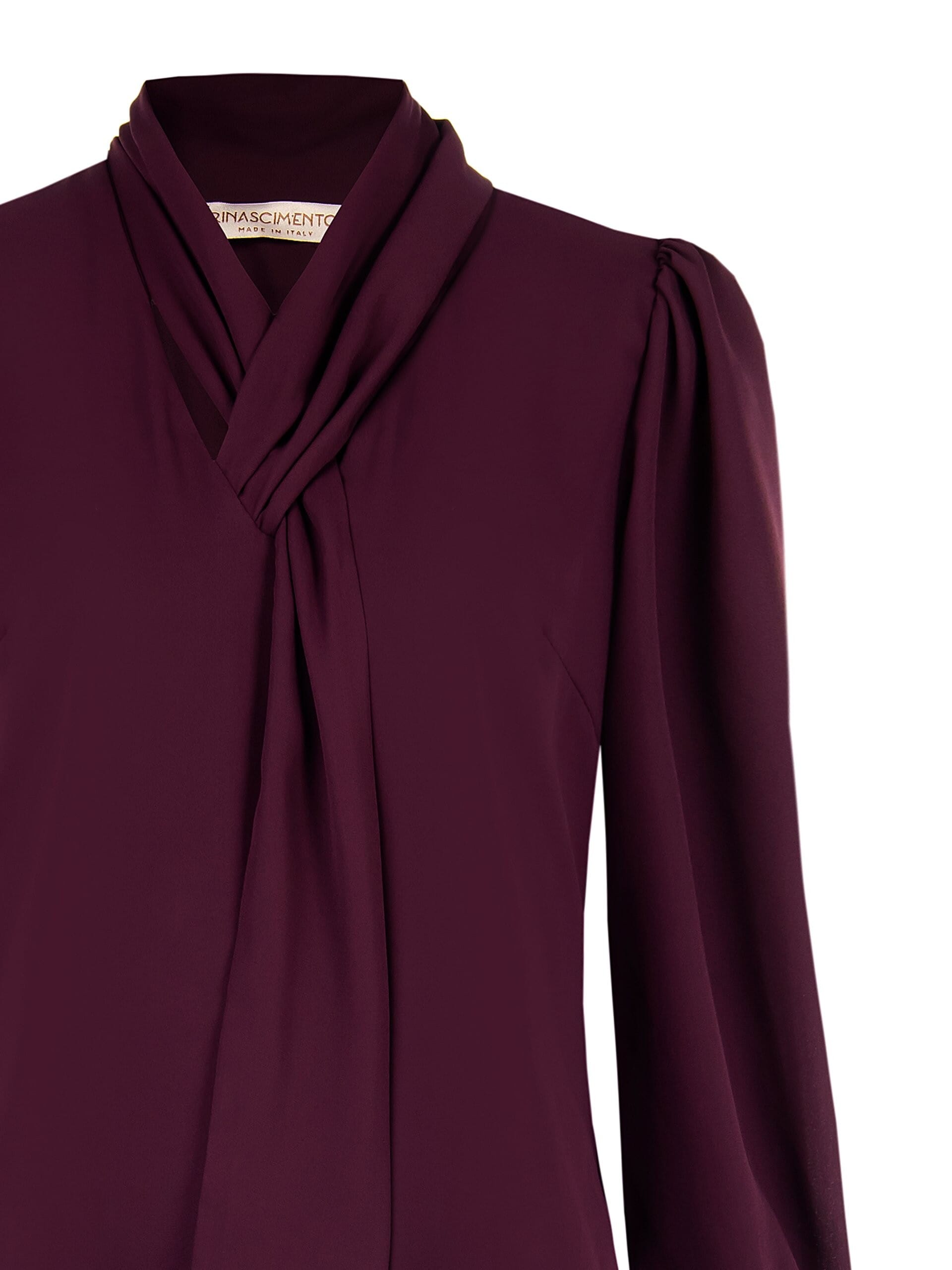 Chemisier large en Georgette avec lien Rinascimento