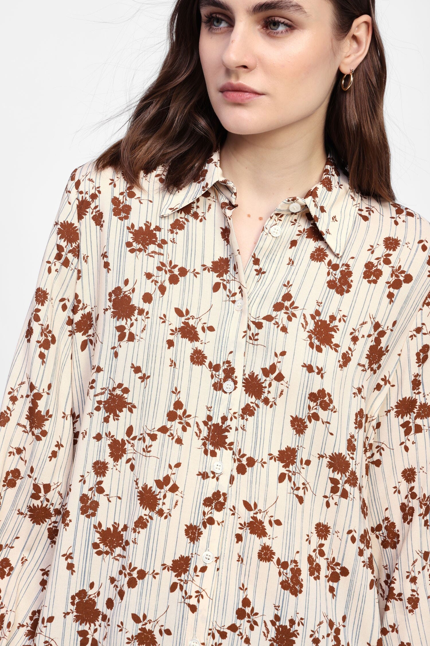 Camicia A Maniche Lunghe Stampata Dixie