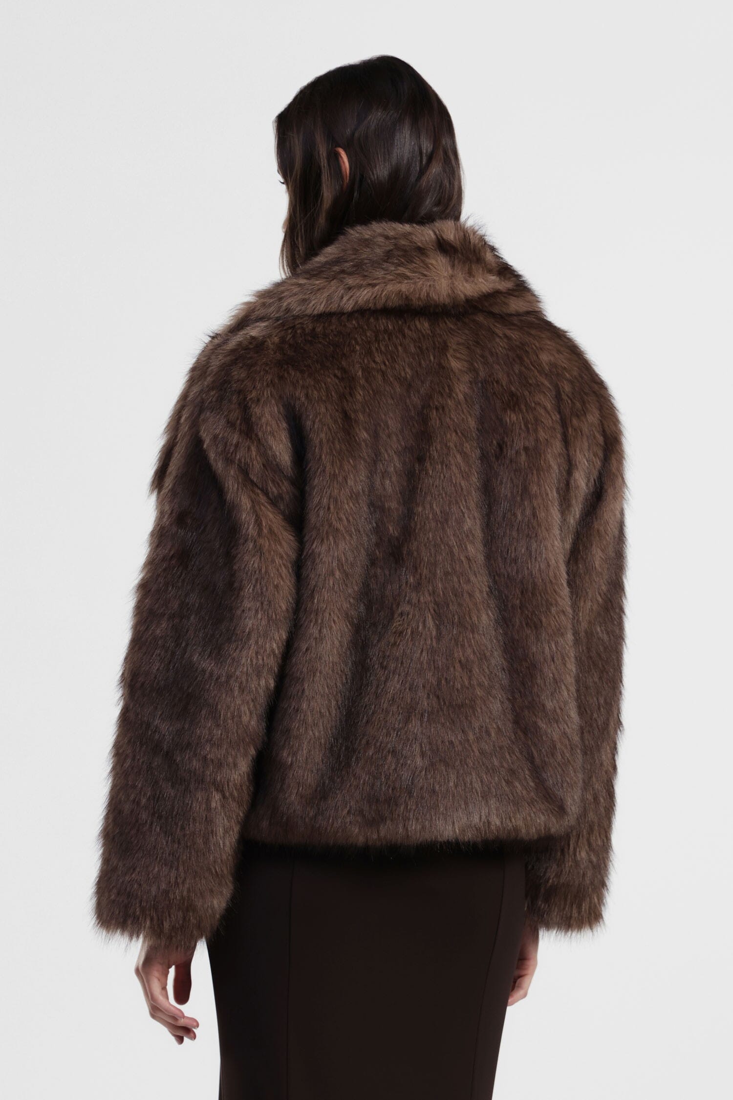 Eco-Fur Corta Con Maxi Revers Dixie