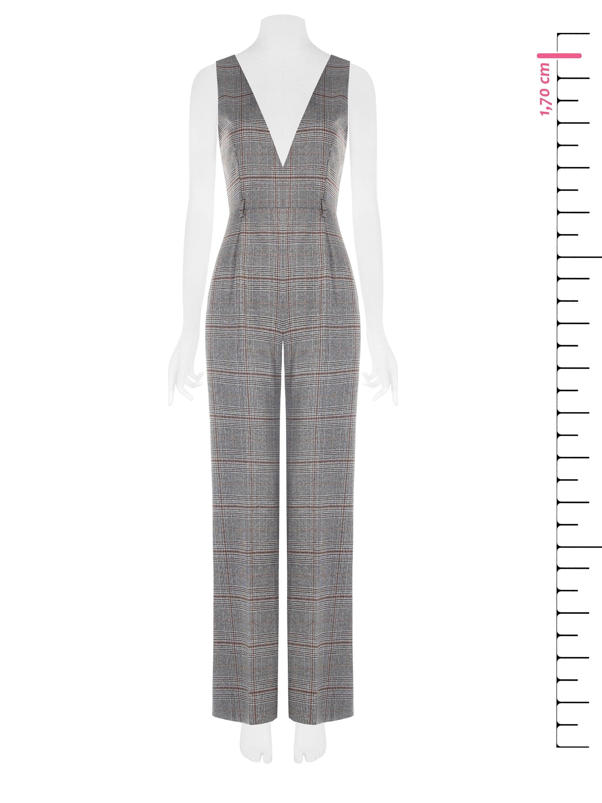 Costume une pièce droit Prince de Galles avec col en V profond Rinascimento