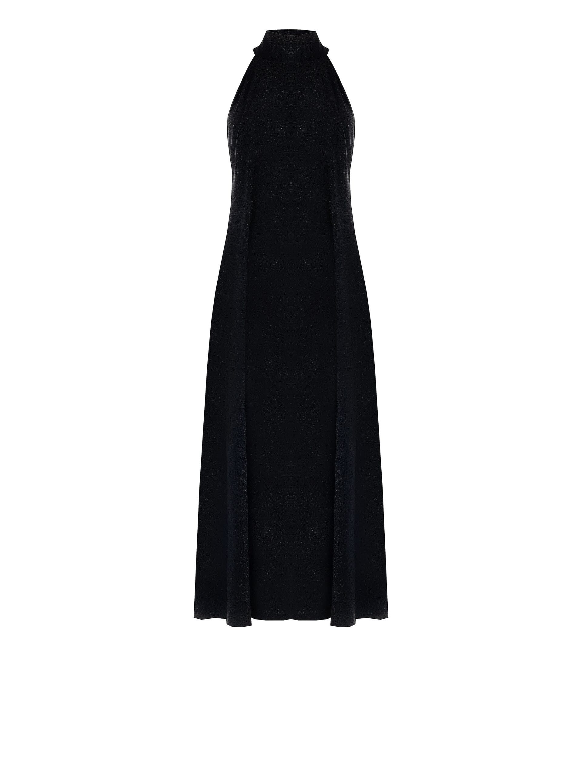 Rinascimento Glitter Effect Lurex Knitted Triangle Long Over Dress