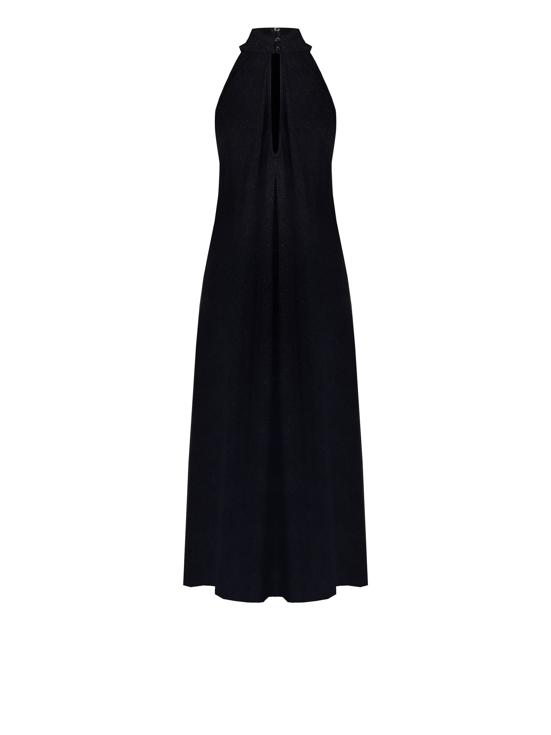 Rinascimento Glitter Effect Lurex Knitted Triangle Long Over Dress