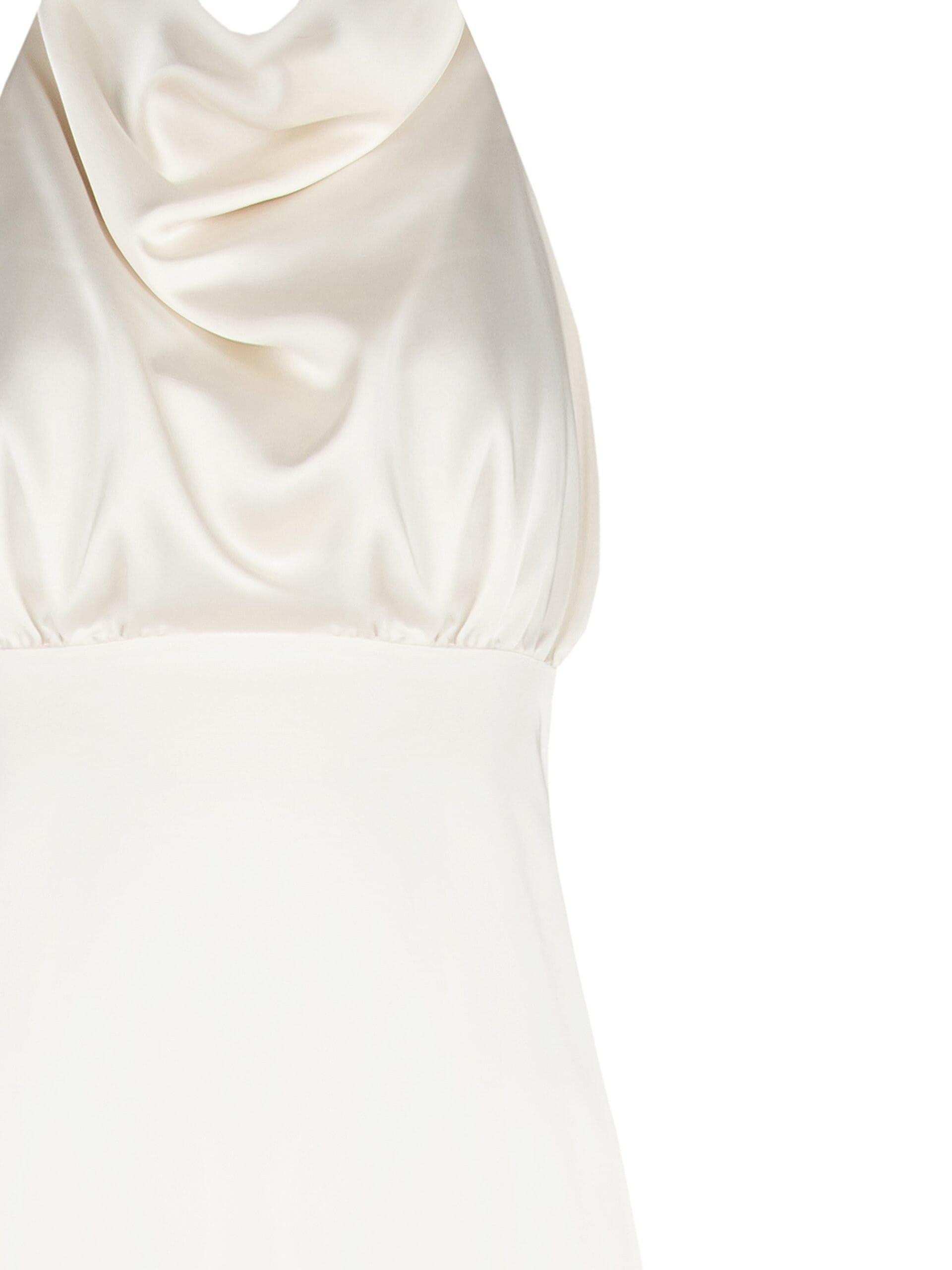 Abito Corto Svasato In Raso Con Schiena Scoperta Rinascimento