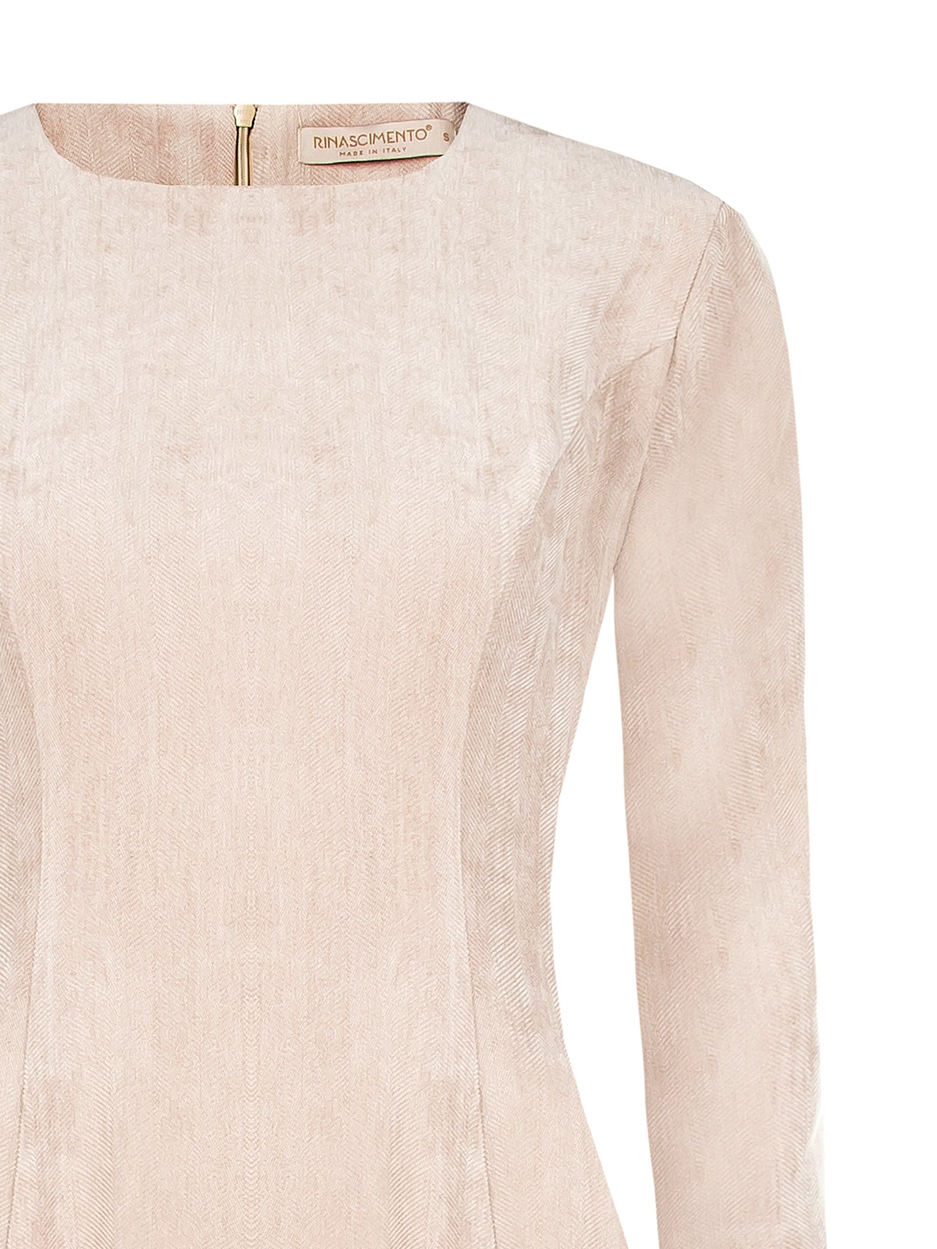 Abito Corto A Ruota In Velluto Con Maniche A 3/4 E Spalline Rinascimento