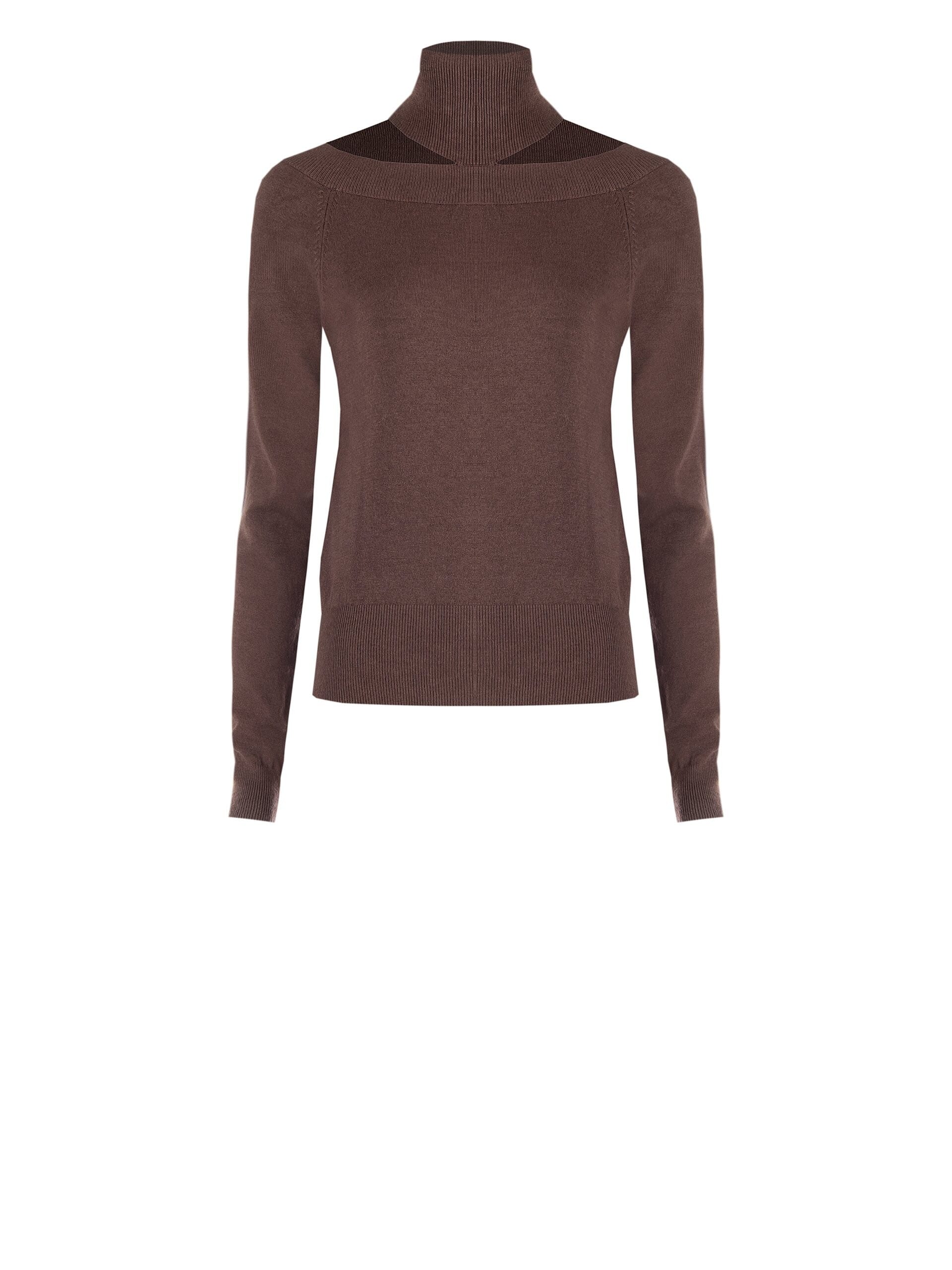 Maglia Dolcevita Con Cut-Out Al Collo Rinascimento