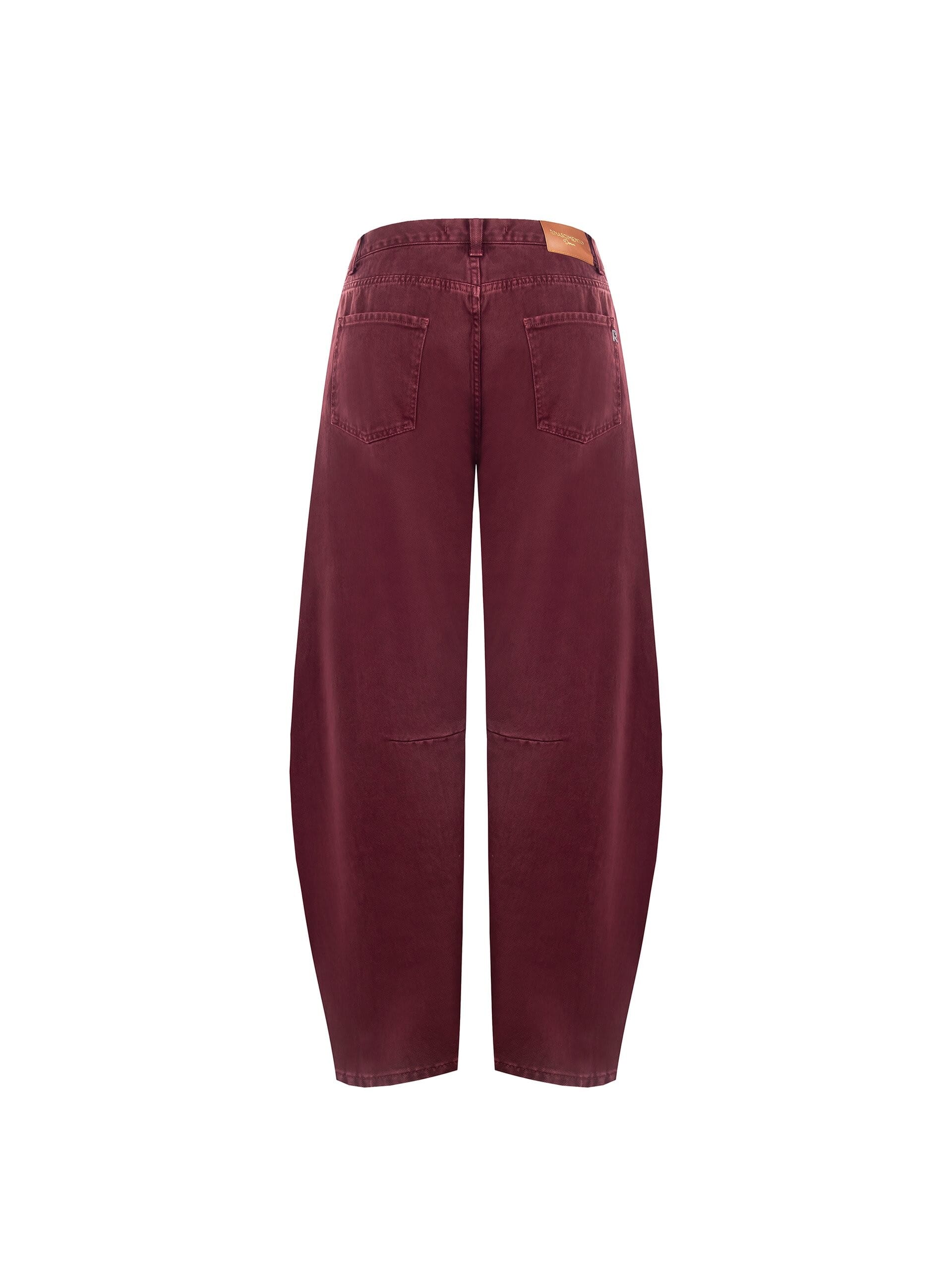 Jeans Balloon Con Targhetta Logo Su Tasca Dietro Rinascimento