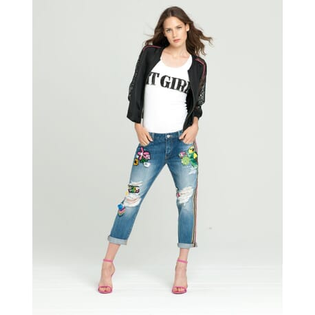 Jeans With Applications Fracomina