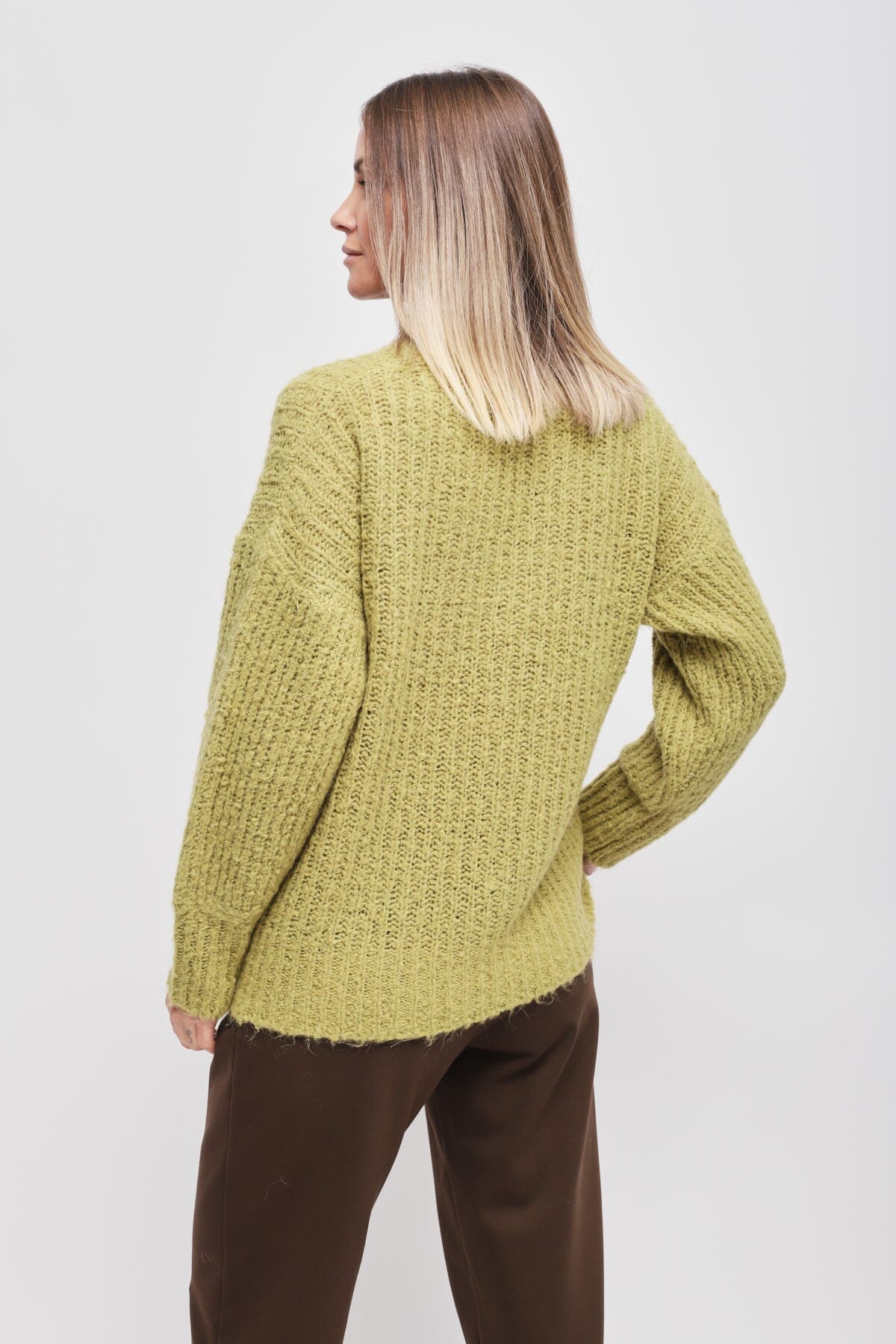 Maglia Mohair Con Scollo A V Maryley