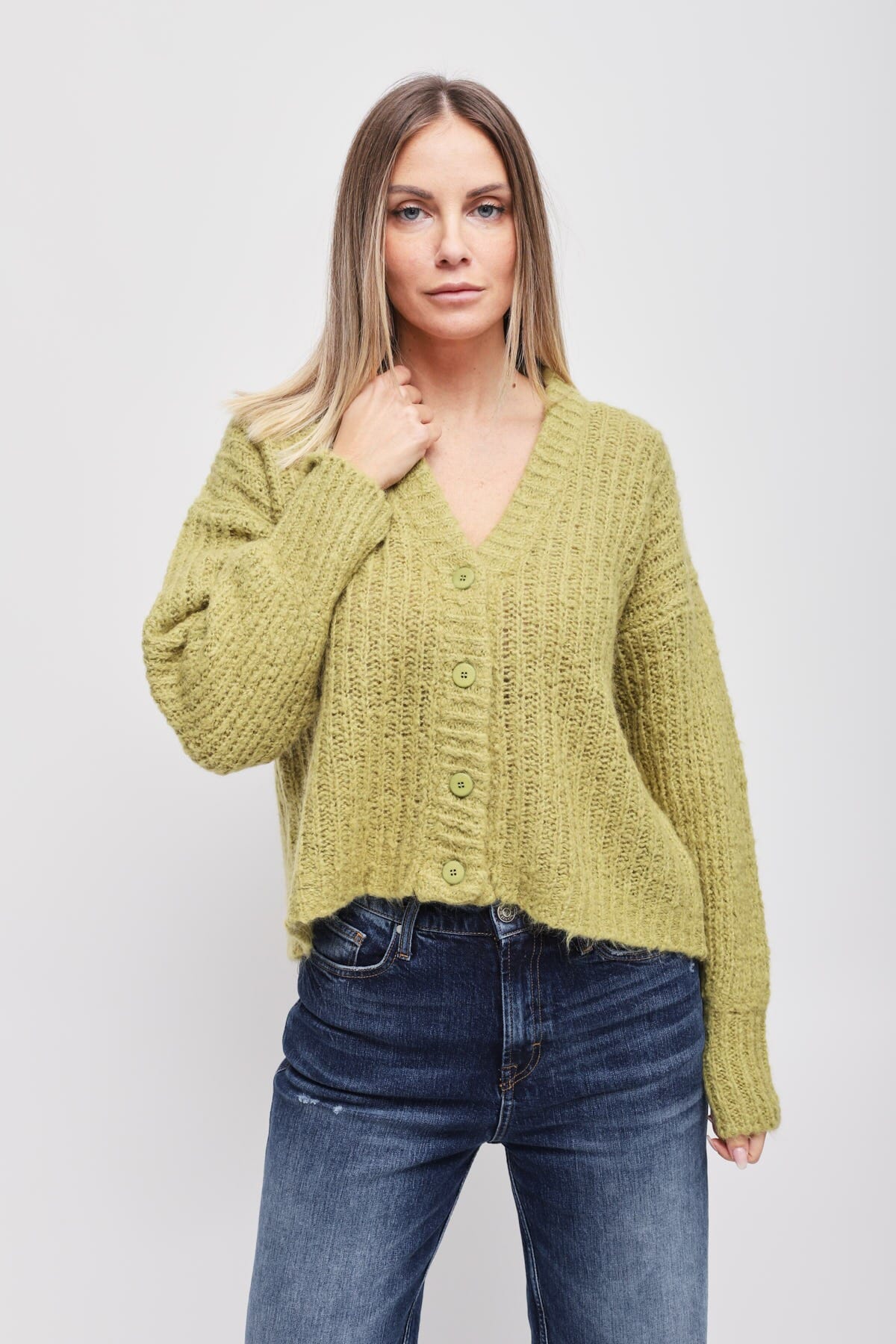 Cardigan Mohair Con Bottoni Maryley