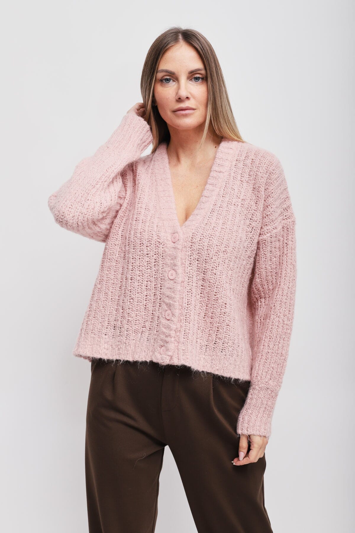 Cardigan Mohair Con Bottoni Maryley
