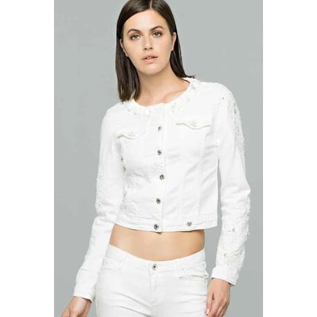 Jeans Jacket White Fracomina