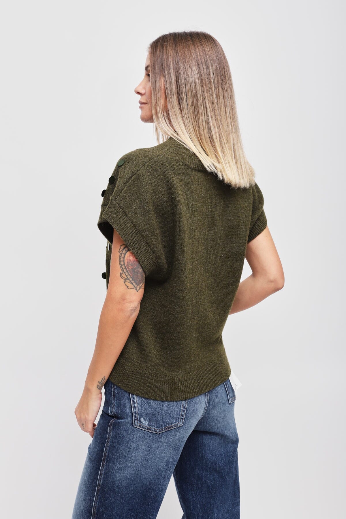 Maryley Sleeveless T-Shirt With Sequins