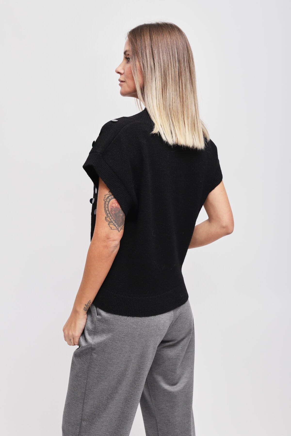 Maryley Sleeveless T-Shirt With Sequins