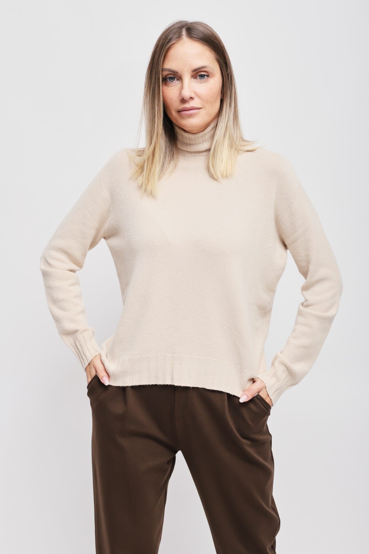 Maryley Volcano Neck Jumper