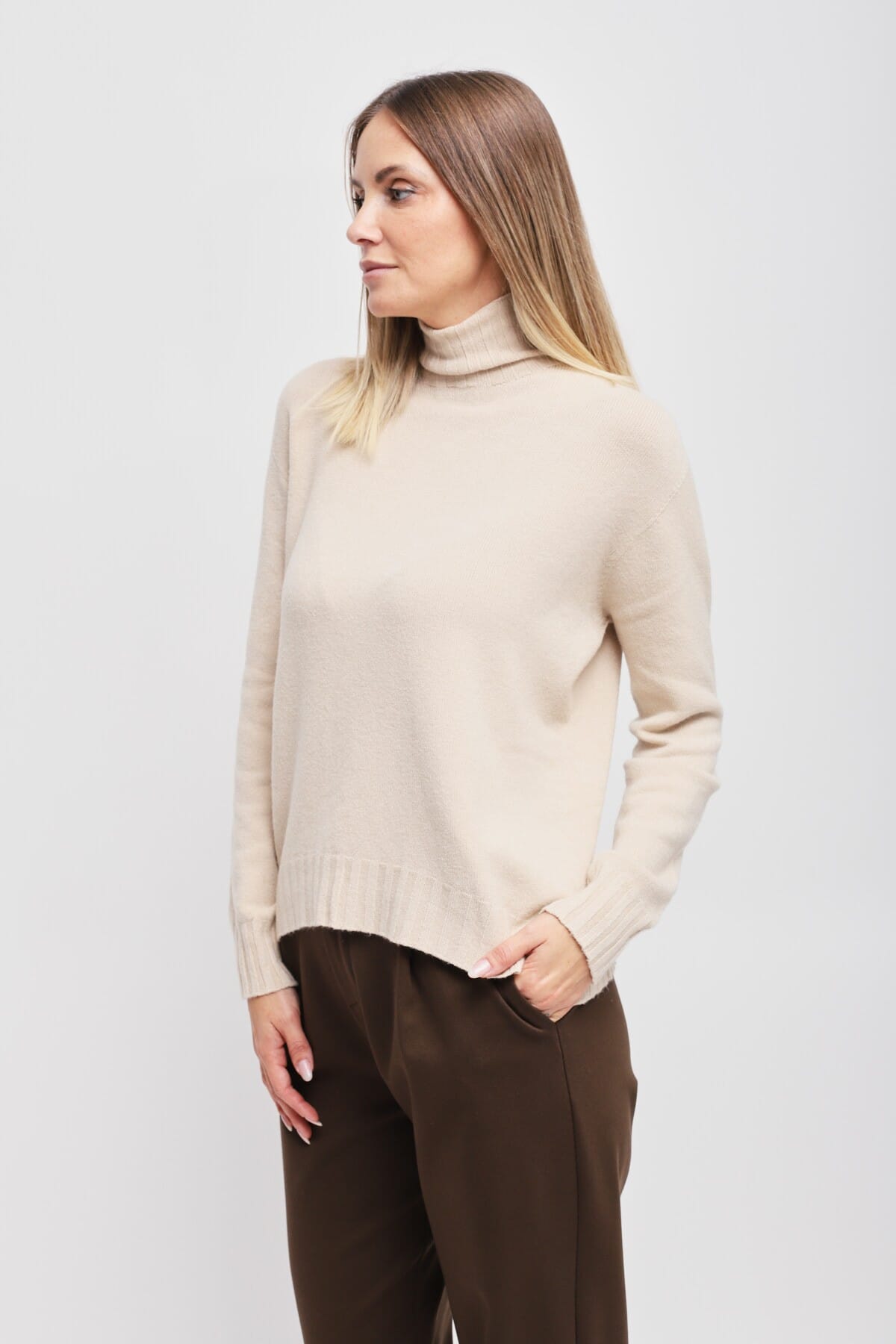 Maryley Volcano Neck Jumper