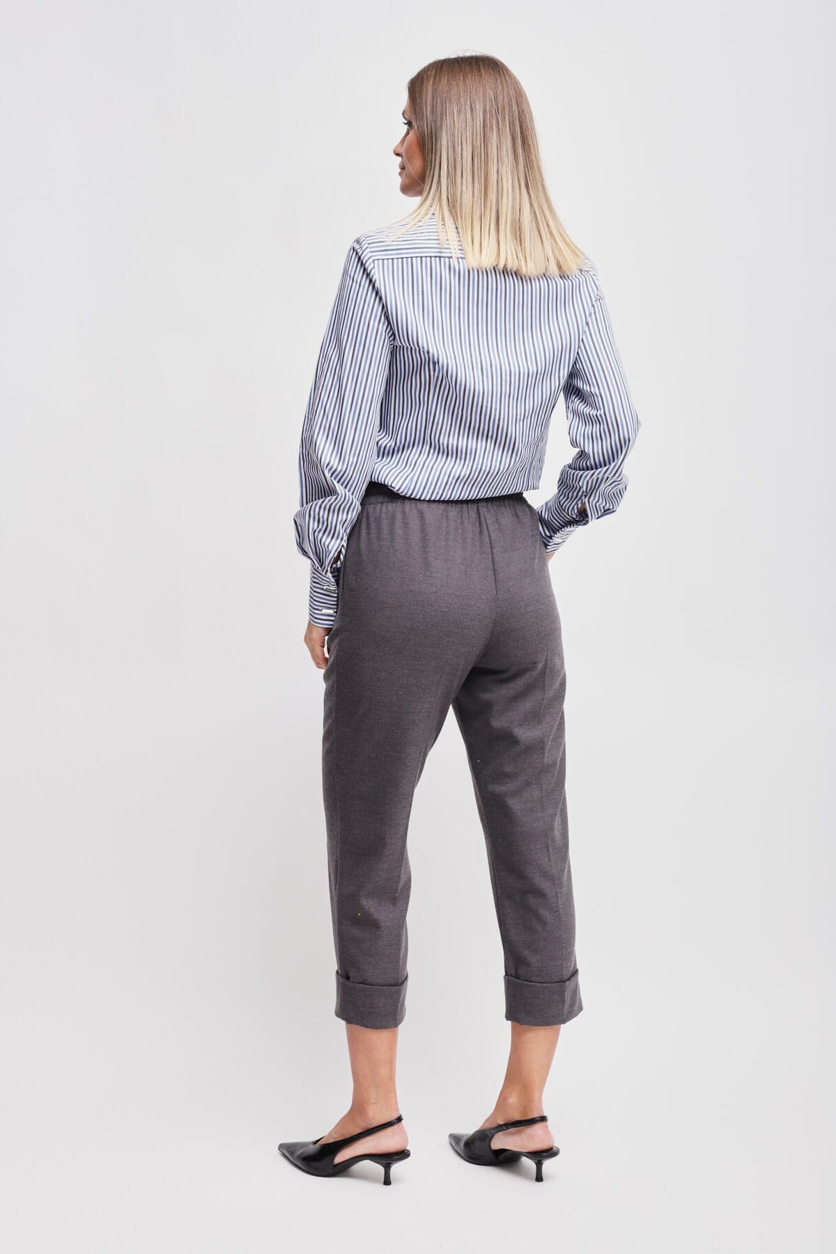 Pantaloni Con Coulisse E Risvolto Maryley