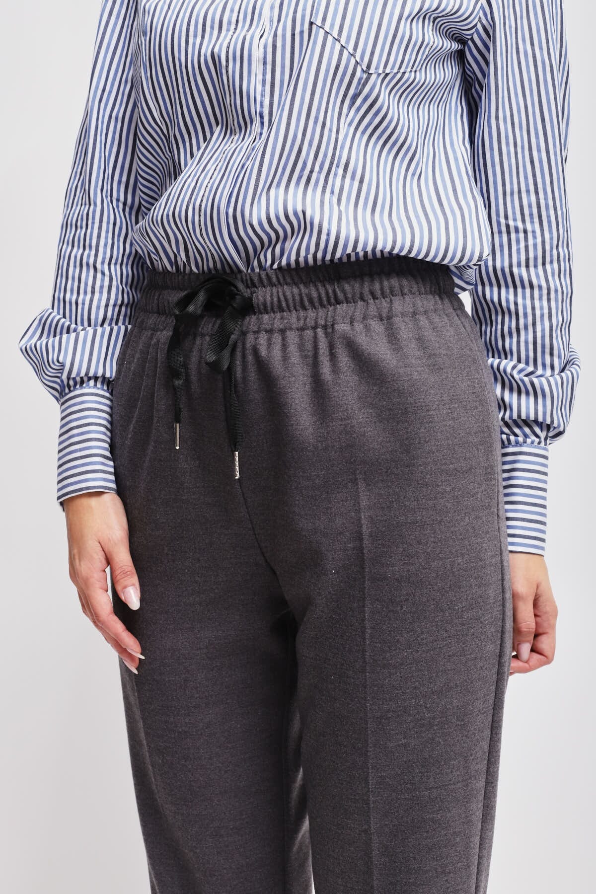 Pantaloni Con Coulisse E Risvolto Maryley