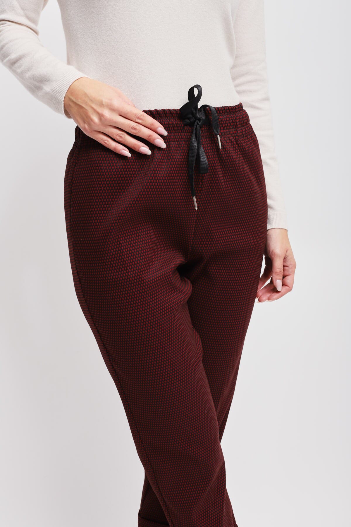 Pantaloni A Fantasia Con Coulisse E Risvolto Maryley