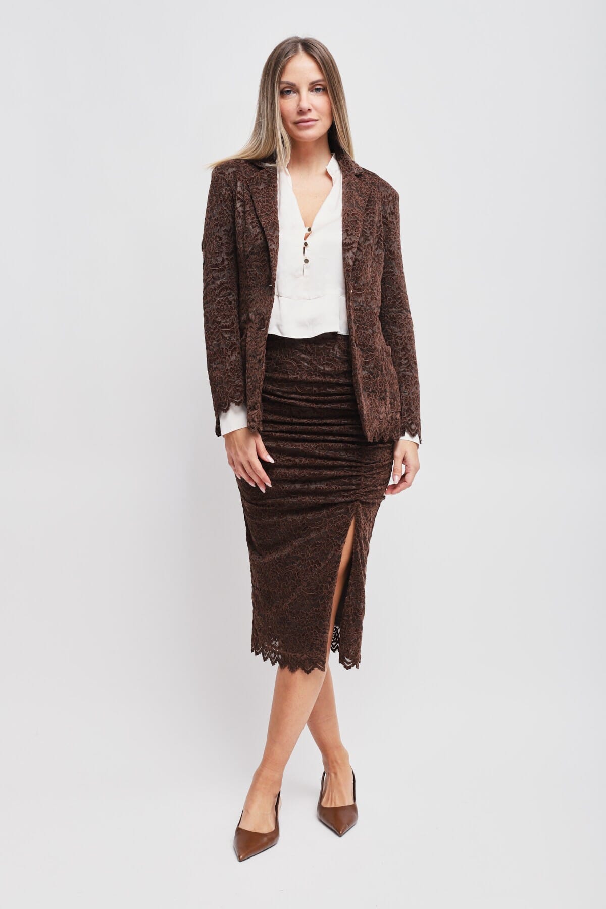 Maryley Lace One-breasted Jacket