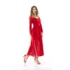 Long Dress With Slit Lace Sandro Ferrone