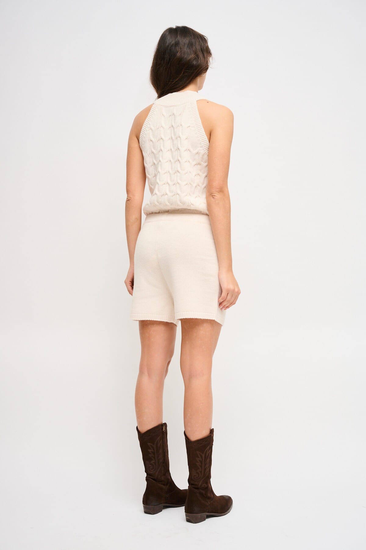 Shorts In Maglia Con Strass Maryley