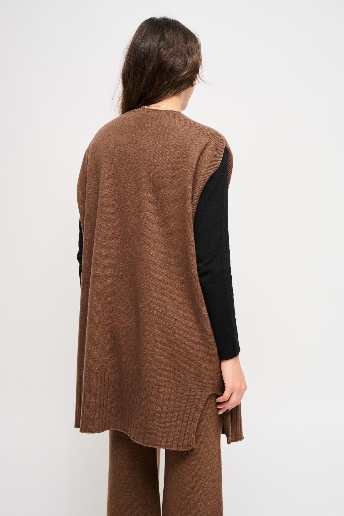 Cardigan In Maglia Smanicato Maryley