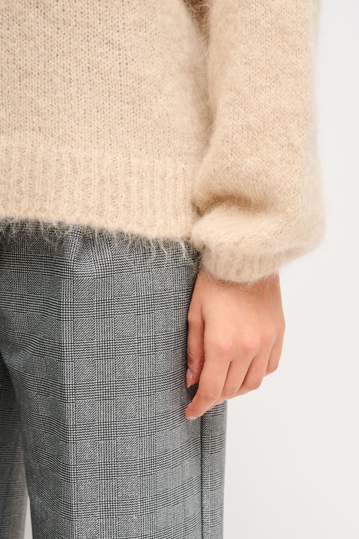 Maryley Mohair Crew-neck Sweater