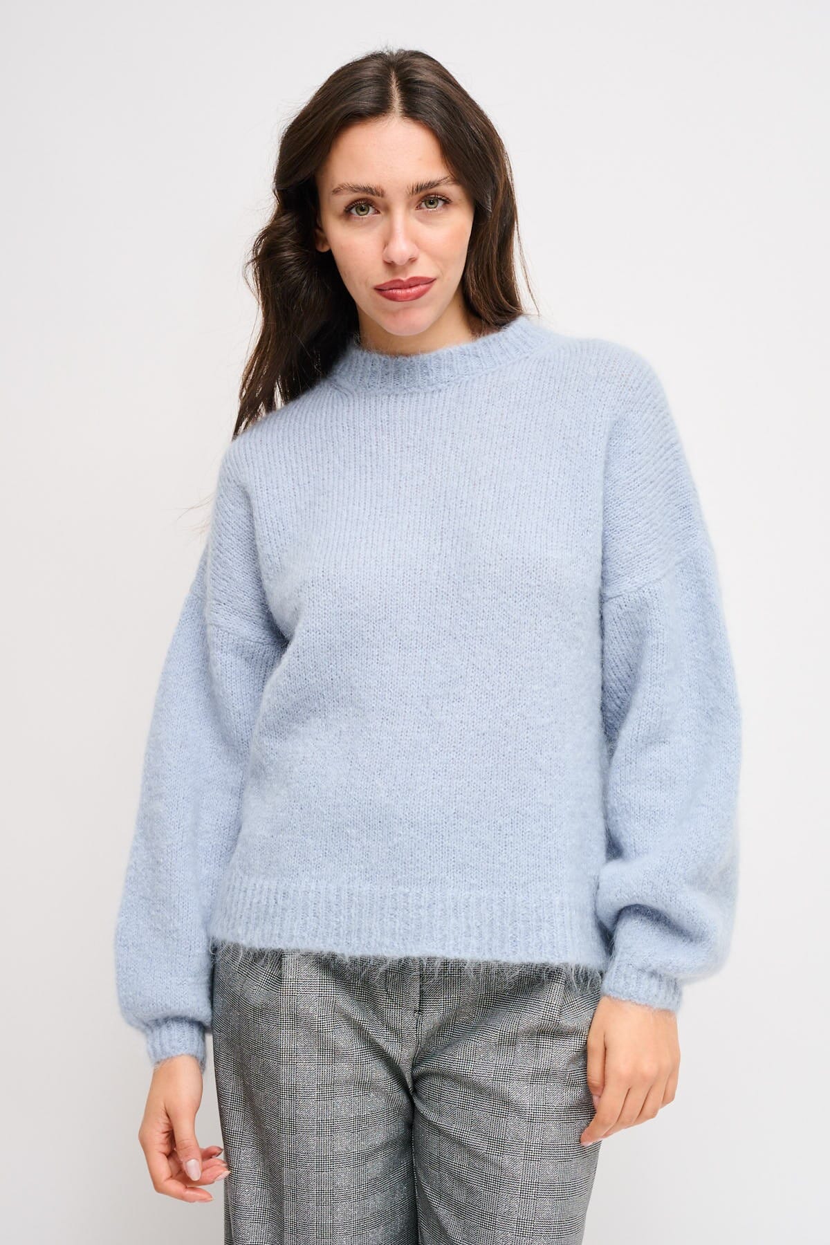 Maryley Mohair Crew-neck Sweater