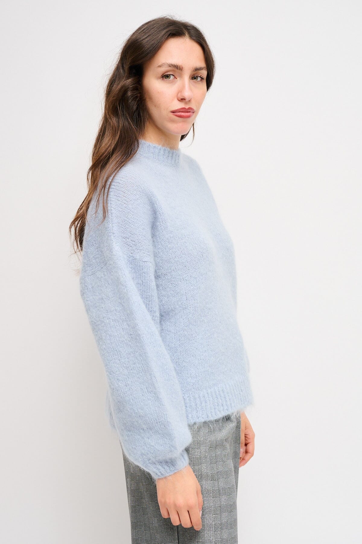 Maryley Mohair Crew-neck Sweater