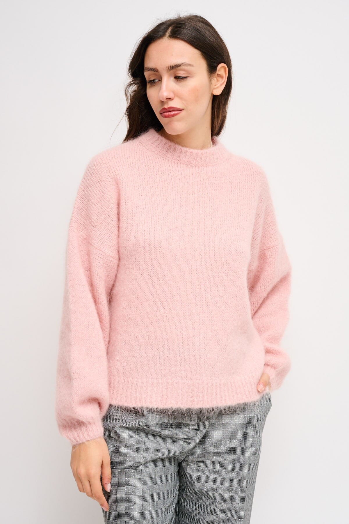 Maryley Mohair Crew-neck Sweater