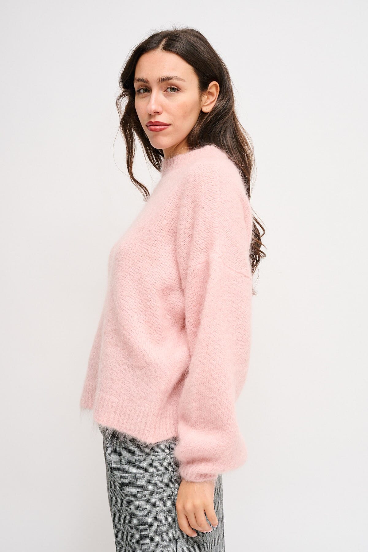 Maryley Mohair Crew-neck Sweater