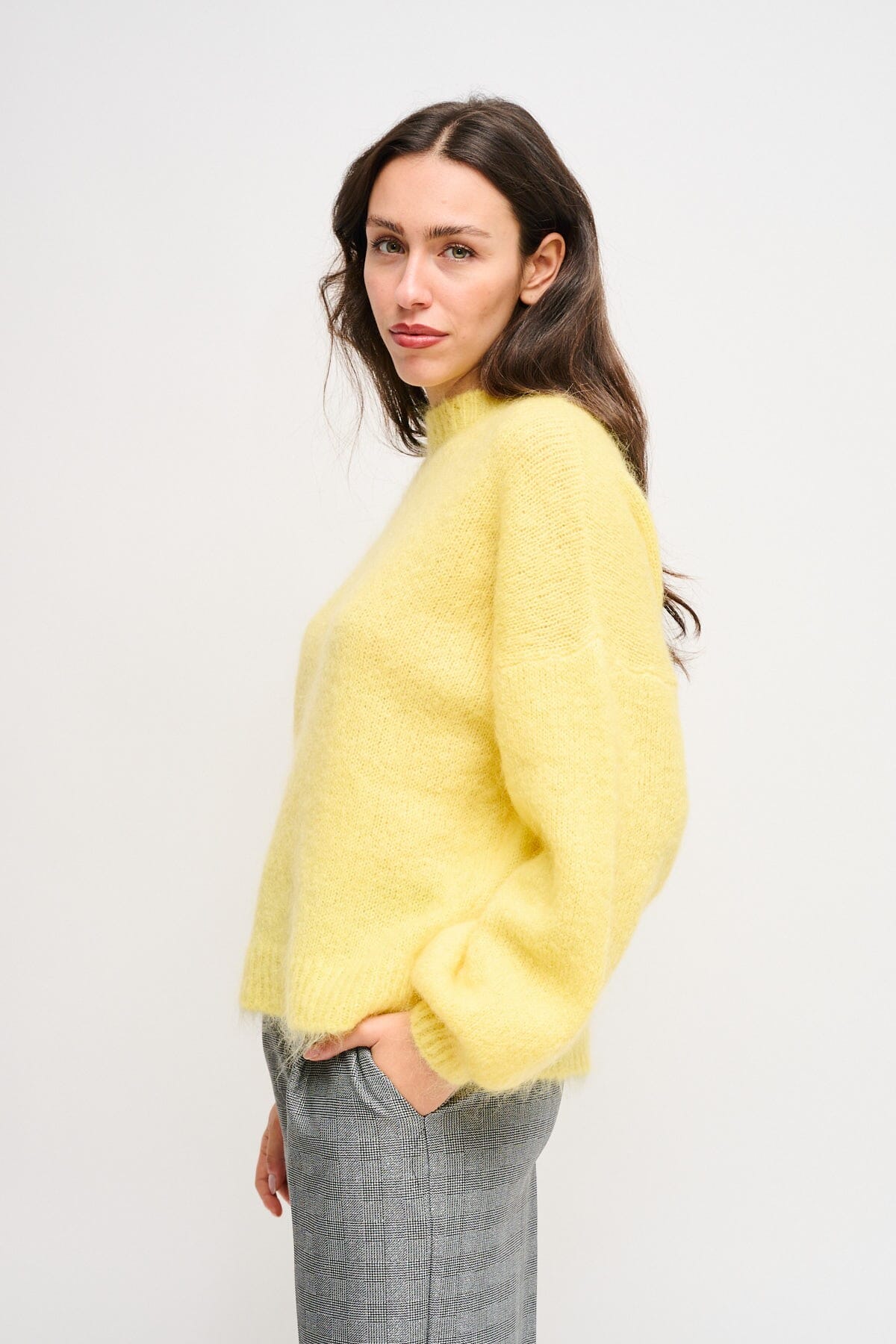 Maryley Mohair Crew-neck Sweater