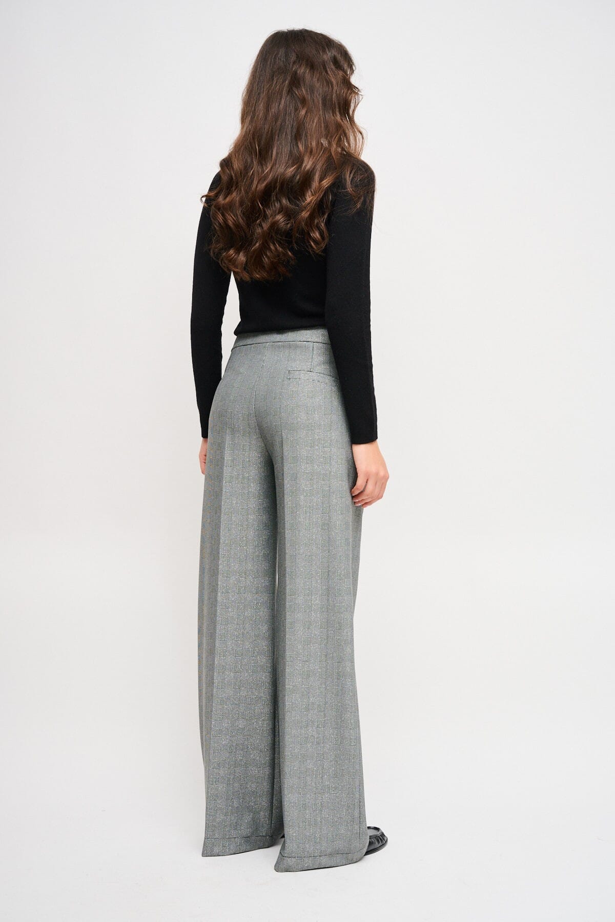 Pantaloni Check A Palazzo Maryley