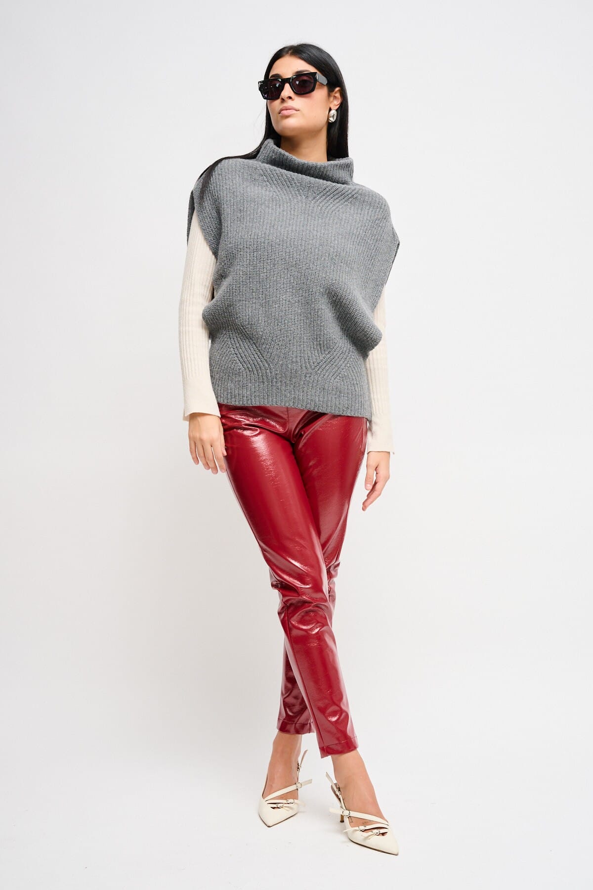 Maryley Wool Blend Knitted Vest