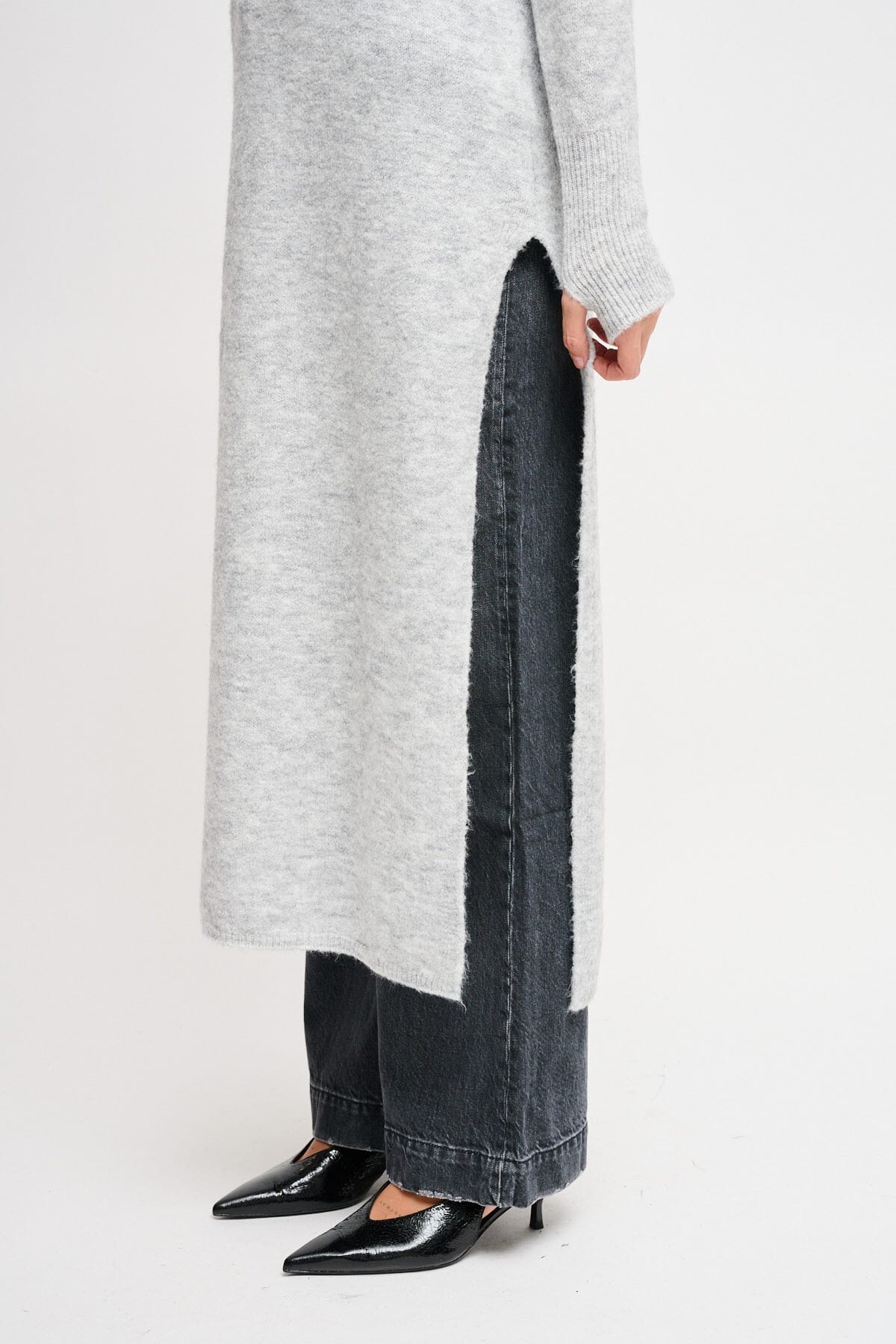 Abito In Maglia Con Spacco Maryley