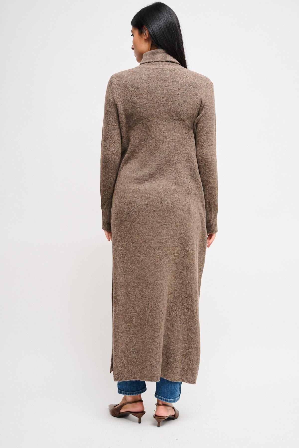 Abito In Maglia Con Spacco Maryley