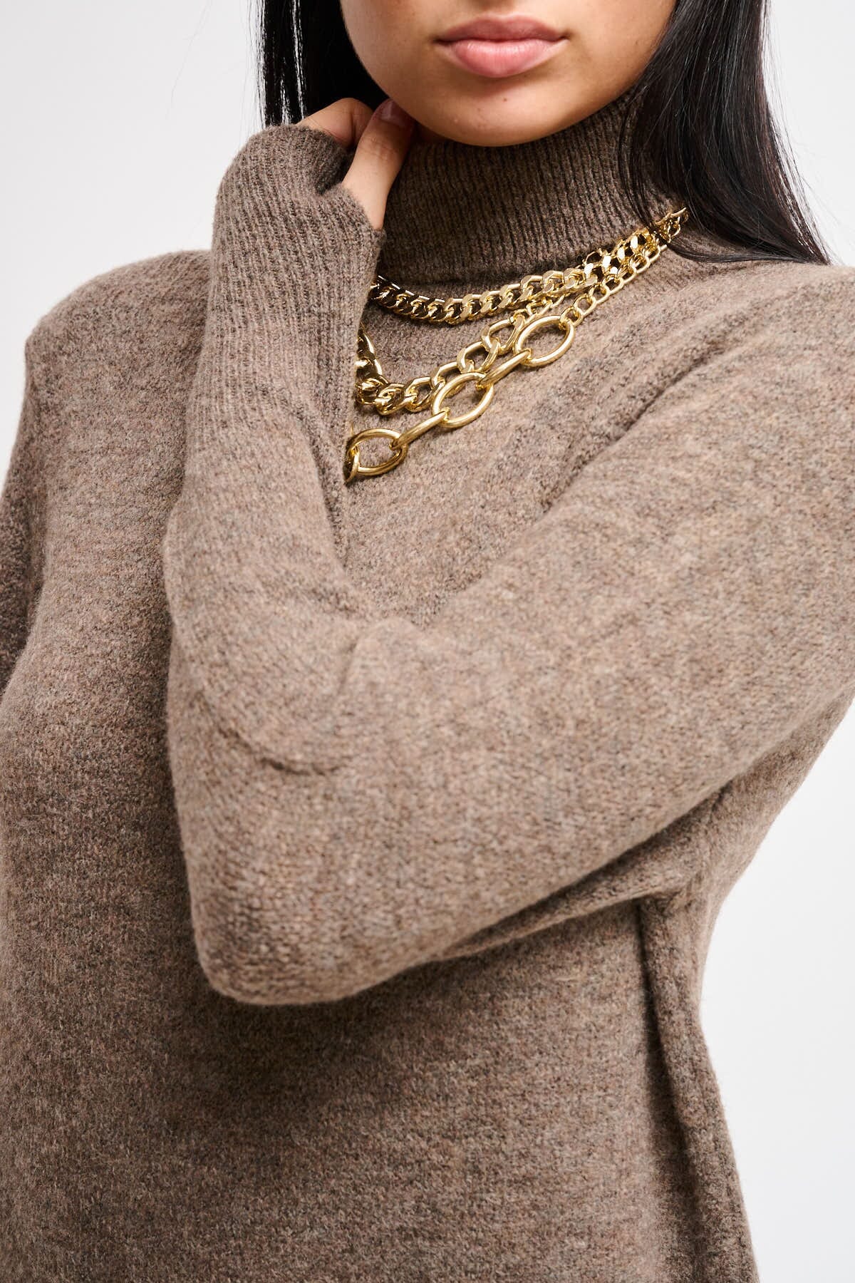 Abito In Maglia Con Spacco Maryley