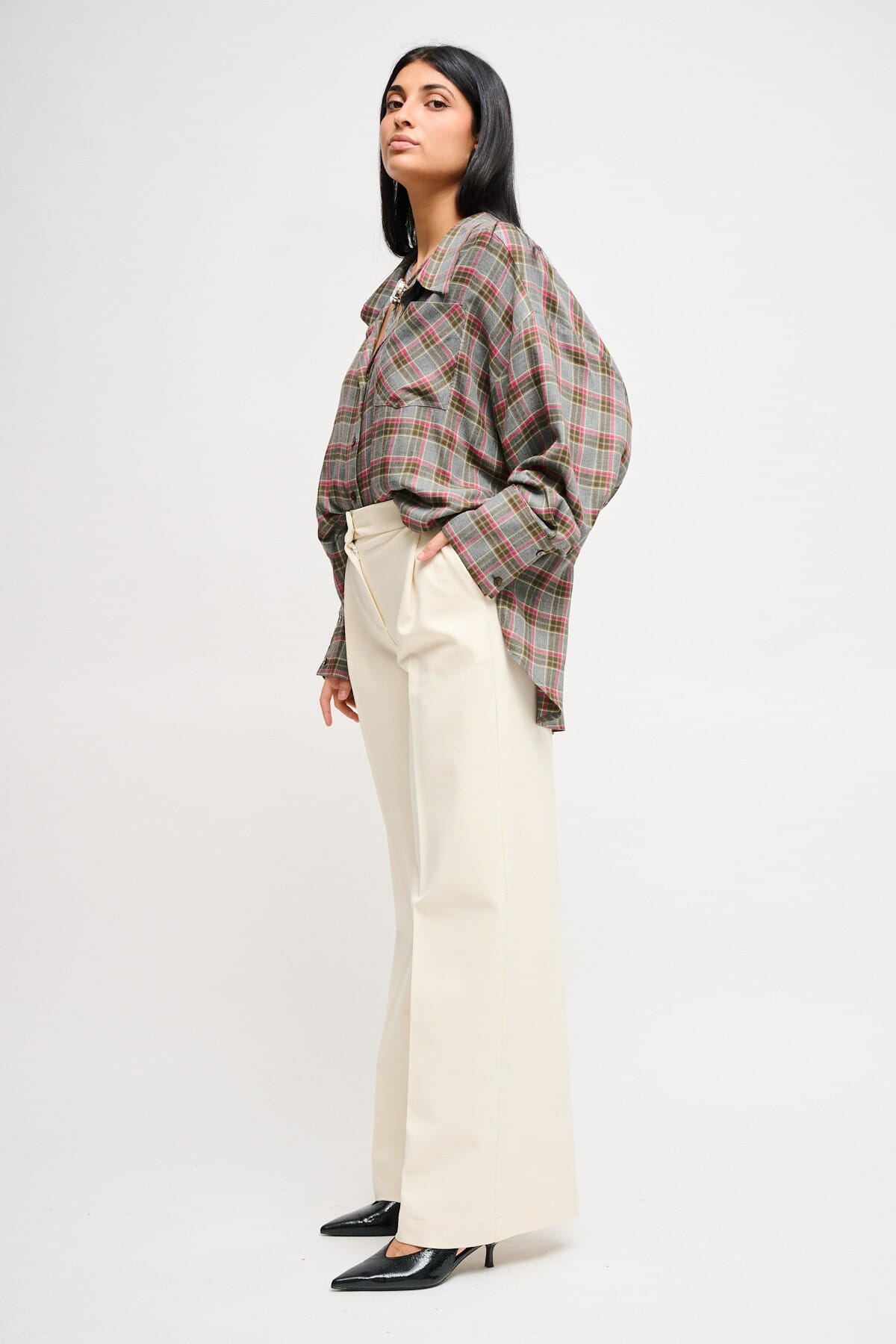 Pantaloni A Palazzo In Punto Milano Maryley