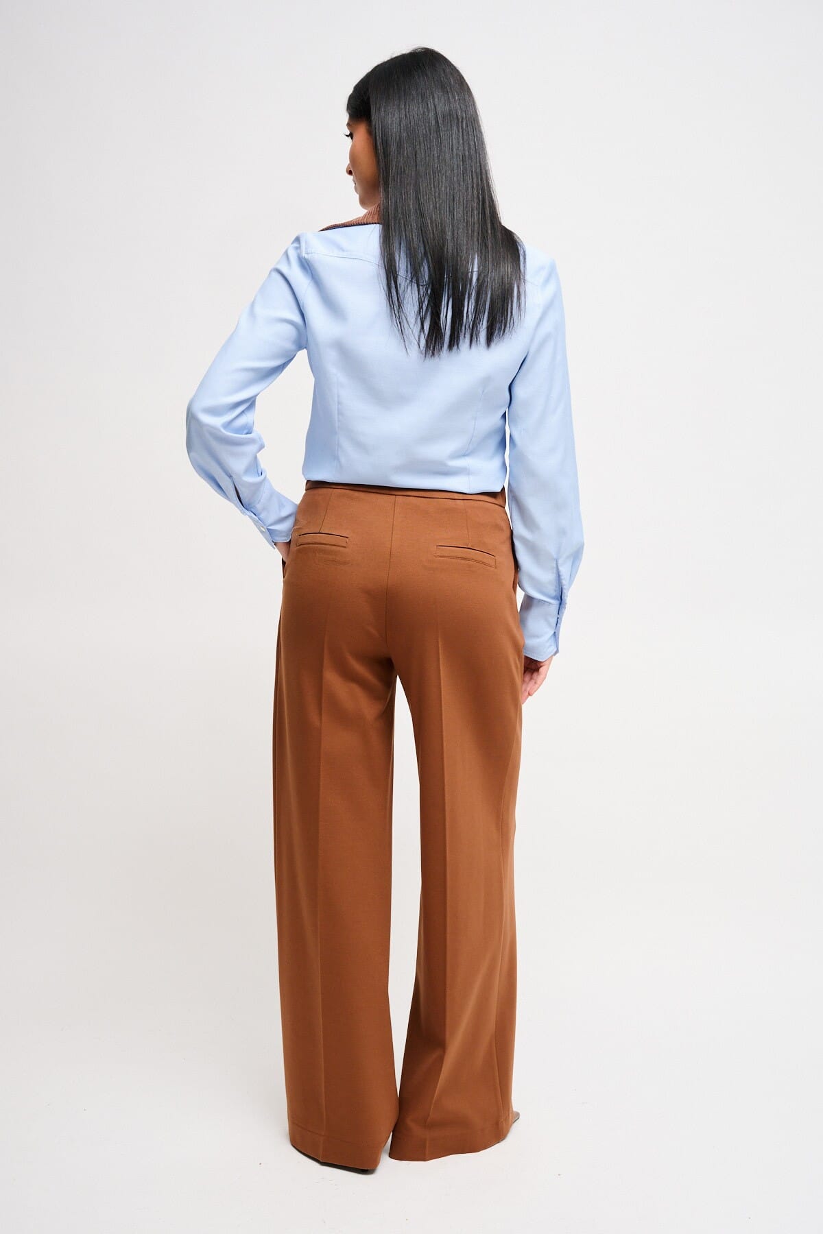 Pantaloni A Palazzo In Punto Milano Maryley