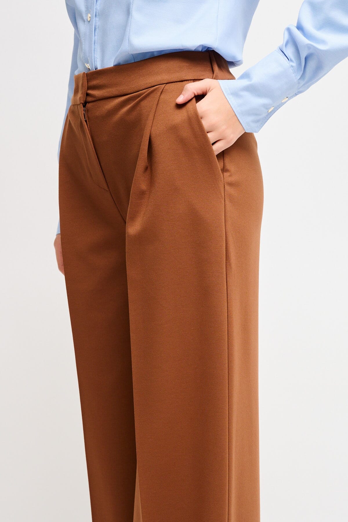 Pantaloni A Palazzo In Punto Milano Maryley