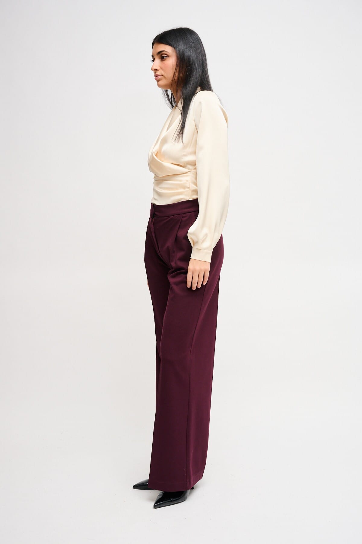 Pantaloni A Palazzo In Punto Milano Maryley