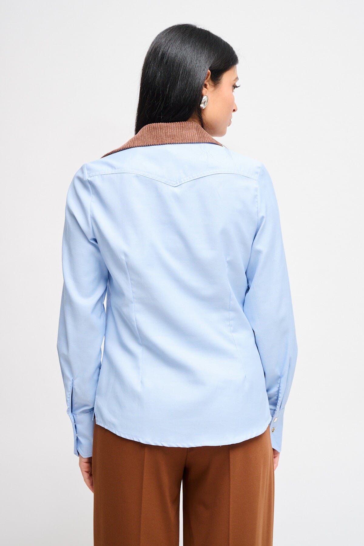 Camicia Con Colletto A Contrasto Maryley