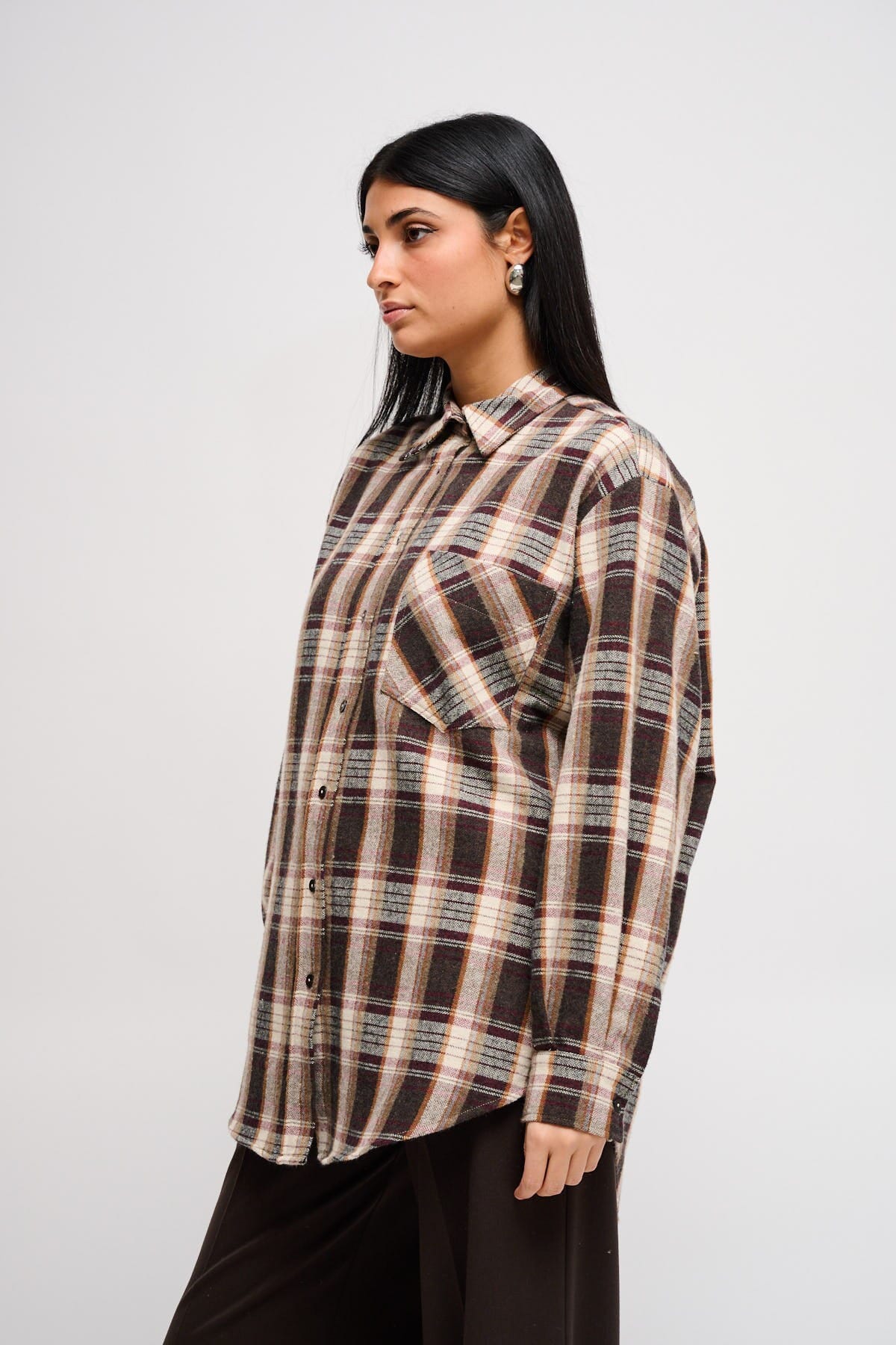 Camicia Check Over In Flanella Maryley